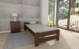 Zvětšit Postel Evropa 90 x 200 cm - OŘECH + matrace SUPERFLEX + rošt ZDARMA