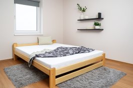 Zvýšená postel Halle 160 x 200 cm + matrace Optimal 12cm + rošt ZDARMA