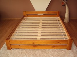 Postel Evropa 120 x 200 cm barva olše