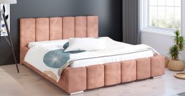 Čalouněná postel Maxima 90/200 cm s úložným prostorem fuego