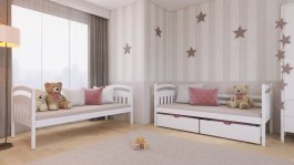 Patrová postel Gladys 90x200 cm - BÍLÁ + rošty ZDARMA