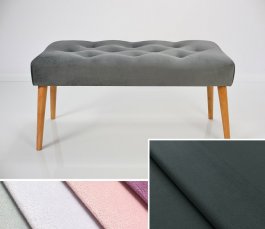 Čalouněná lavice DARINA 110x30x42 cm, barva grafitová