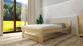 Zvýšená postel z masivu Halina 90x200 cm + rošt ZDARMA