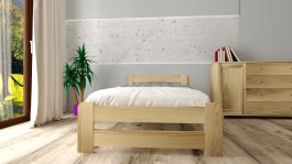 Zvýšená postel z masivu Halina 90x200 cm + rošt ZDARMA