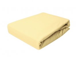 Zvětšit Prostěradlo jersey LUX s gumkou 120/60 cm - žlutá