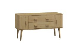 Komoda z masivu borovice Nord K3/2S 135/58,5/42 cm / přírodní