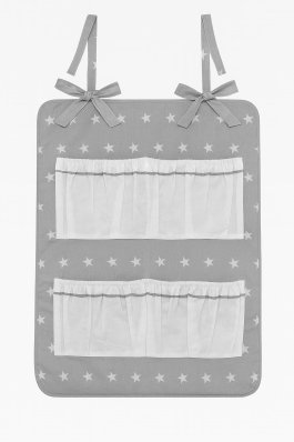 Zvětšit Kapsář na postýlku šedá hvězda Zvětšit Kapsář na postýlku šedá hvězda