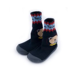 Froté ponožky pro děti s gumovou podrážkou - KDI 002 - navy