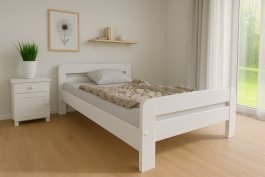 Zvětšit Zvýšená postel Andula 80x200 cm + rošt ZDARMA - bílá