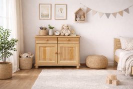 Komoda z masivu borovice KN17 80/55/35 cm