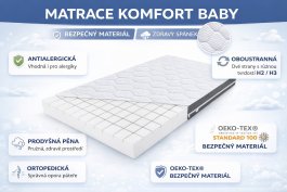 Dětská matrace Komfort Baby 120/60/10 cm - POSLEDNÍ KUS Dětská matrace Komfort Baby 120/60/10 cm - POSLEDNÍ KUS