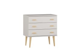 Zvětšit Komoda z masivu borovice Nord K1/3S 59/75/42 cm / bílá