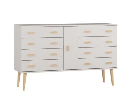 Zvětšit Komoda z masivu borovice Nord K4/4S 175/92/42 cm / bílá