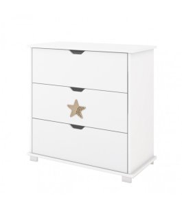 Přebalovací komoda Star - bílá