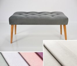 Čalouněná lavice DARINA 100x40x42 cm, barva krémová