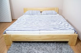 Postel Káťa z masivu borovice 4 cm - 140x200 cm + rošt ZDARMA