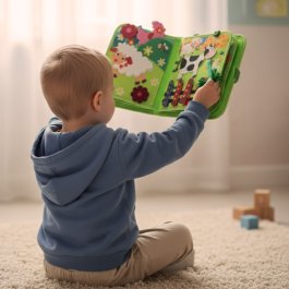 Interaktivní vzdělávací kniha pro děti (Quiet Book – farma, zvířátka, aktivity)