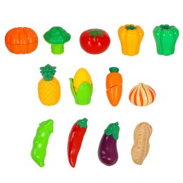 Dětská sada potravin a kuchyňského vybavení s košíkem (velká sada)