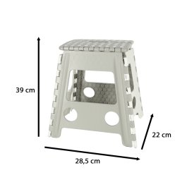 Skládací schůdek / stolička - Šedobílá