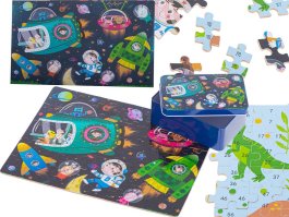 Zvětšit Dřevěné puzzle 100ks - vesmír