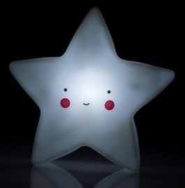 Noční lampička do dětského pokoje hvězda - bílá