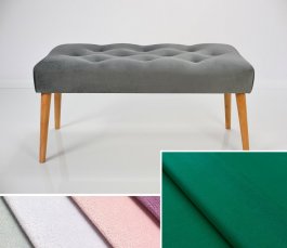 Čalouněná lavice DARINA 70x30x42 cm,  lahvově zelená