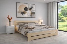 Zvětšit Postel z masivu borovice Petra 160x200 cm + rošt ZDARMA