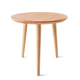 Kulatý stolek z bukového masivu - 60 cm.