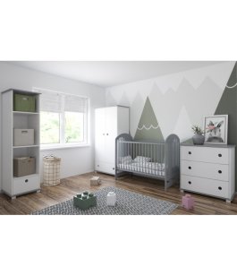 Zvětšit Postýlka  Šimon 120/60 cm šedá