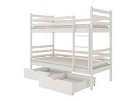 Patrová postel Niké 80x180 cm - BÍLÁ + rošty ZDARMA