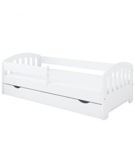 Postel Kvido 160/80 cm - bílá + matrace + šuplík 