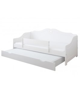 Postel Fiona 160/80 cm - bílá + matrace + šuplík 