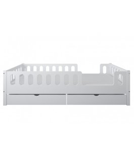 Postel Larisa 160/80 cm - bílá + 2 šuplíky