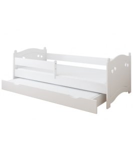 Postel Elisa 180/80 cm - bílá + matrace + šuplík 