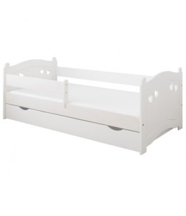 Postel Elisa 180/80 cm - bílá + matrace + šuplík 