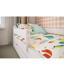 Postel Ronda 160/80 cm - bílá + matrace + šuplík 