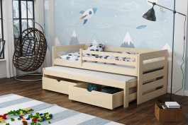 Zvětšit Dětská postel s výsuvem - Vilda 90/200 cm + šuplíky