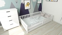Postel Montessori Matylda 120x200 cm - BÍLÁ + rošt ZDARMA 