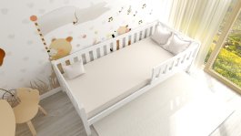 Postel Montessori Matylda 90x200 cm - BÍLÁ + rošt ZDARMA 