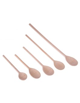 Kulatá dřevěná kuchyňská vařečka 25 cm