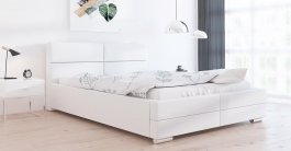 Čalouněná postel Bari 120/200 cm s úložným prostorem madrid - ekokůže