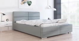 Čalouněná postel Bari 90/200 cm s úložným prostorem madrid - ekokůže