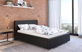 Čalouněná postel Bolzano 90/200 cm s úložným prostorem madrid - ekokůže