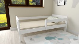 Postel Martin z masivu borovice 180x80 cm - BÍLÁ + rošt ZDARMA