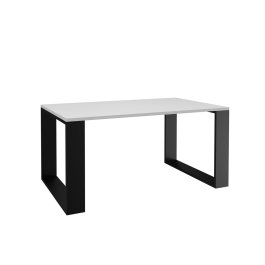 Konferenční stolek 58 x 90 cm - bílá / černá