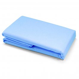 Prostěradlo bavlna s gumkou 160/70 cm - modrá