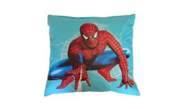 Dětský povlak na polštář 40x40 cm - Spiderman / tyrkys