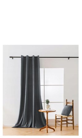 Zvětšit Závěs Velvet 140/250 cm s oky - šedá