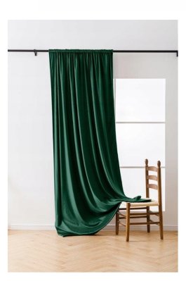 Závěs Velvet 140/250 cm s oky - tmavě zelená produkt