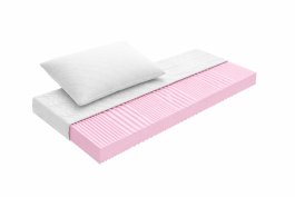 Postel Denis bílá + matrace Optimal Comfort 12 cm + rošty ZDARMA Postel Denis bílá + matrace Optimal Comfort 12 cm + rošty ZDARMA